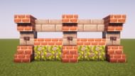 Red brick wall in Minecraft (Image via Mojang)